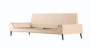 Frame sofas 3 seates "ZETA"/Konyshev